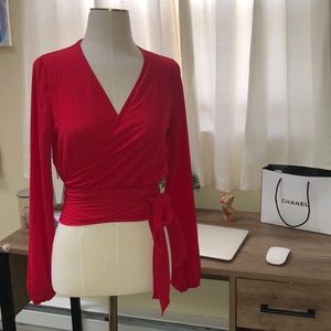 Fashion Nova Red Cross body top